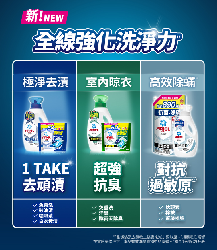 全線強化洗淨力